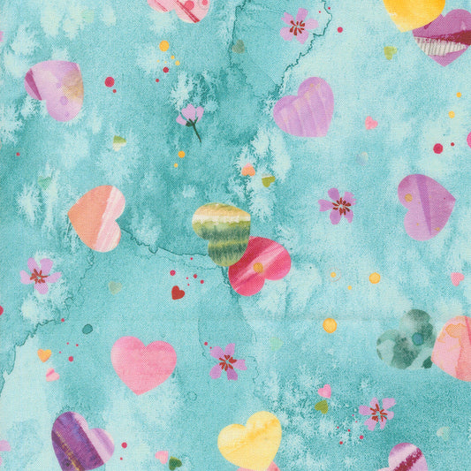 Fleur The Love - Soulmate in Breeze - by Create Joy Project with Moda Fabrics