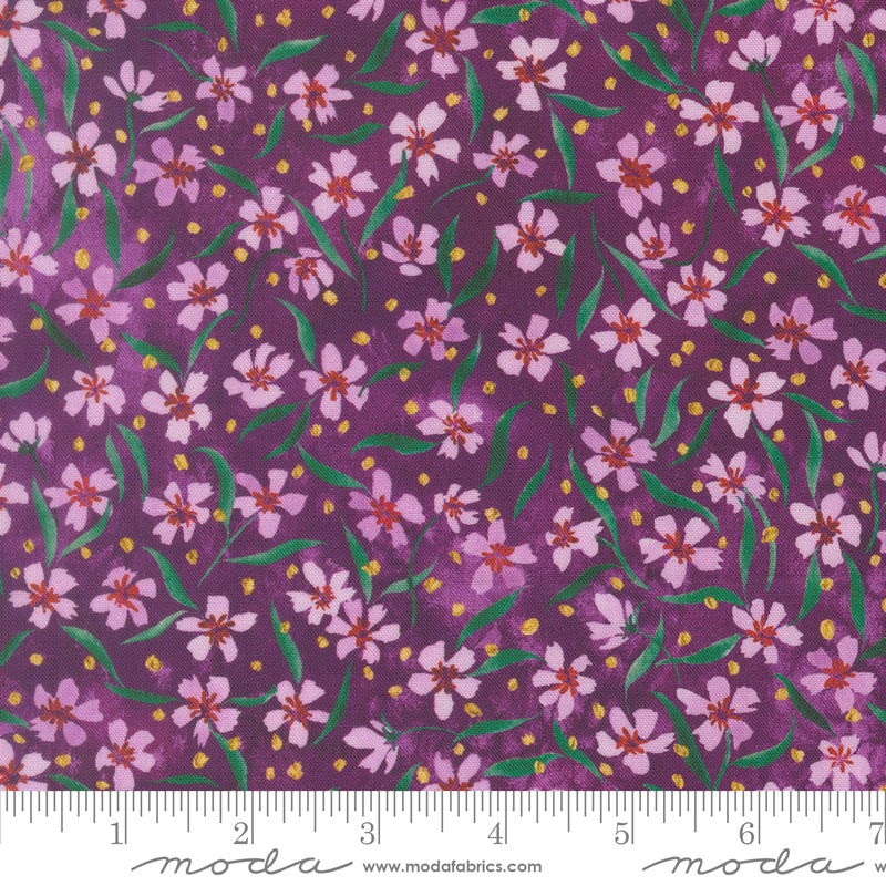 Fleur The Love - Smitten in Plum - by Create Joy Project with Moda Fabrics