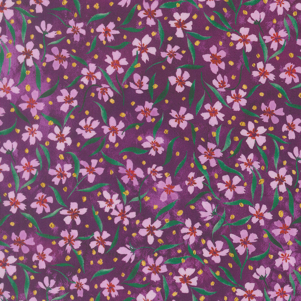 Fleur The Love - Smitten in Plum - by Create Joy Project with Moda Fabrics
