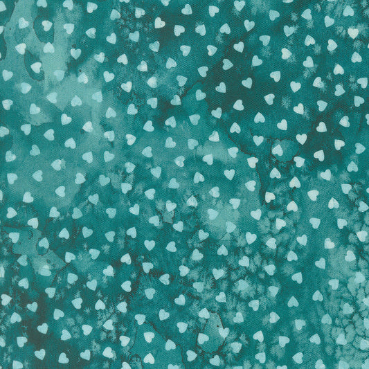 Fleur The Love - Sweetheart in Teal - by Create Joy Project with Moda Fabrics