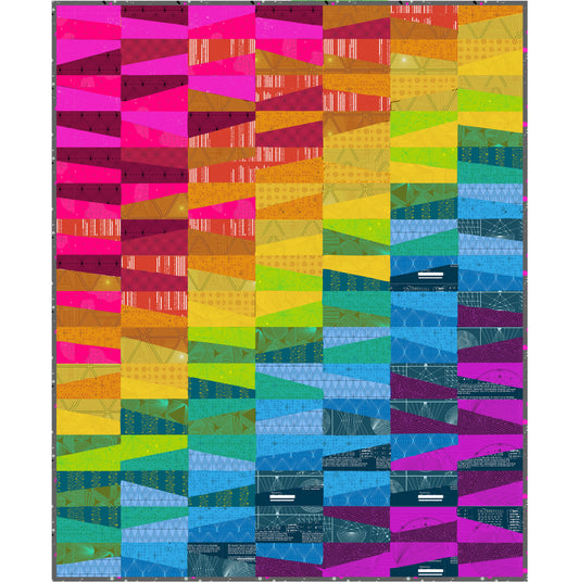 Cobblestone Quilt Kit – Featuring 40 by Giucy Giuce with Andover Fabrics