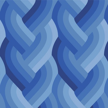 Echo - Braid in Royal Blue - by Emily Van Hoff with Moda Fabrics