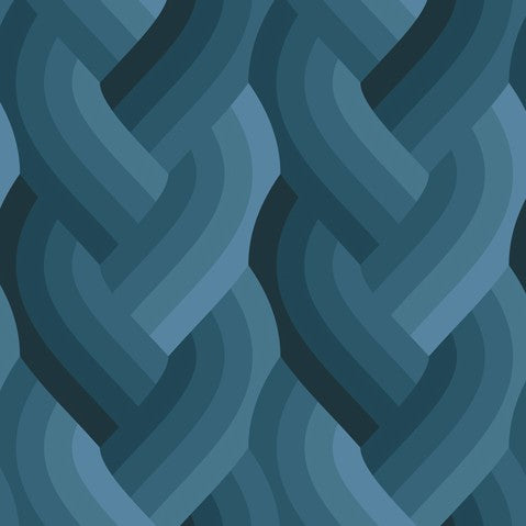 Echo - Braid in Navy - by Emily Van Hoff with Moda Fabrics