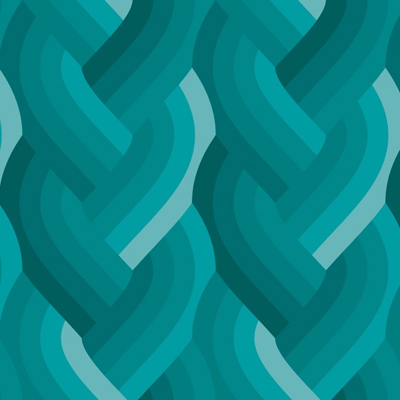 Echo - Braid in Teal - by Emily Van Hoff with Moda Fabrics