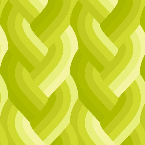 Echo - Braid in Acid Green - by Emily Van Hoff with Moda Fabrics