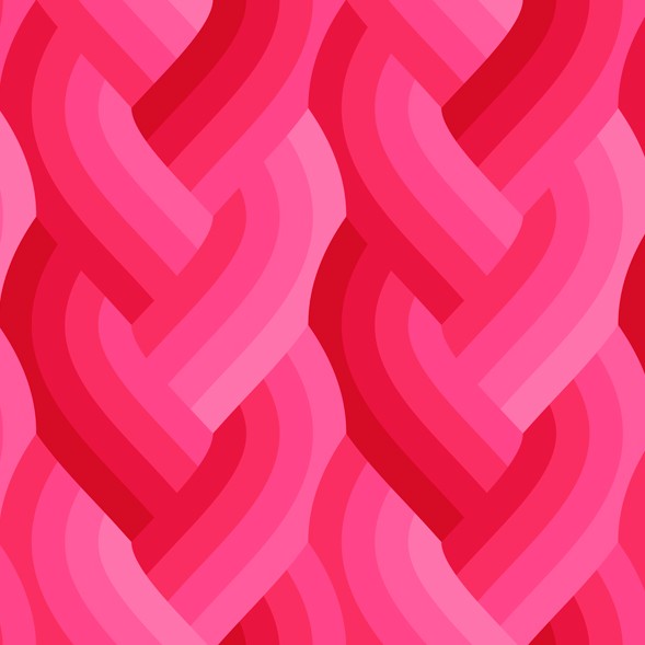 Echo - Braid in Dark Pink - by Emily Van Hoff with Moda Fabrics