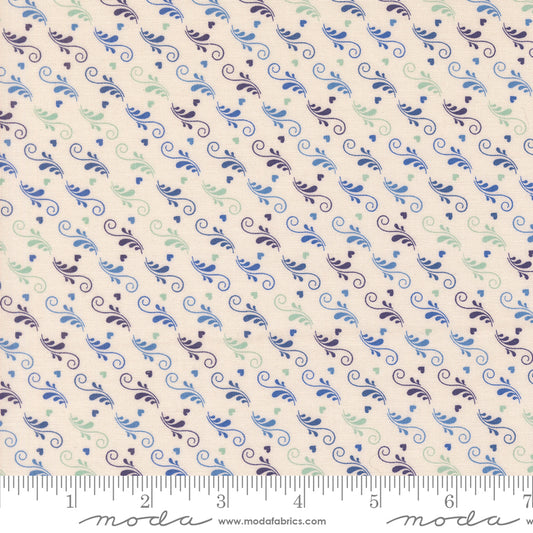 Legendary Love - Love is in the Air Porcelain Navy by Sarah Thomas of Sariditty with Moda Fabrics