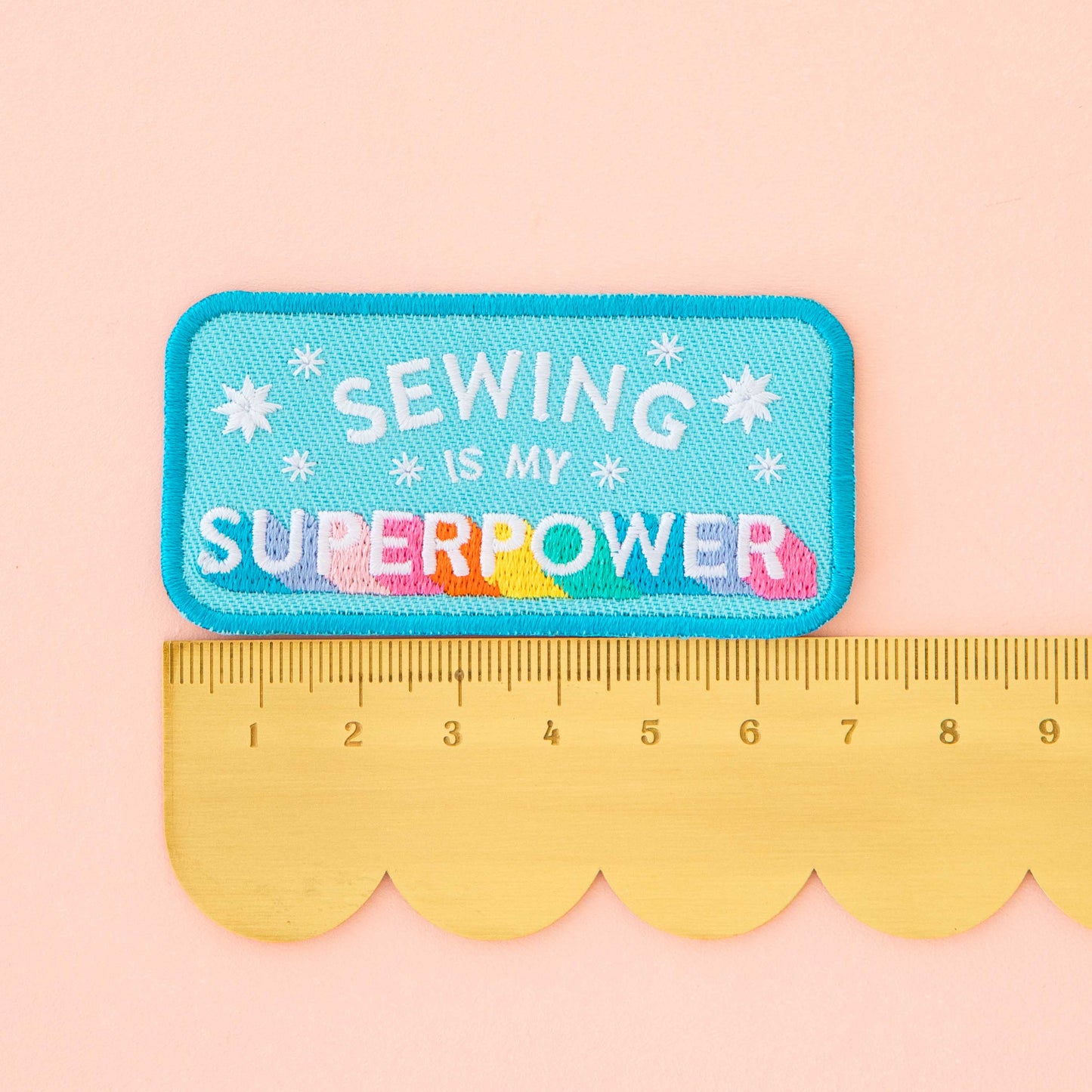 Sarah Hearts Sewing is my Superpower Iron-On Patch