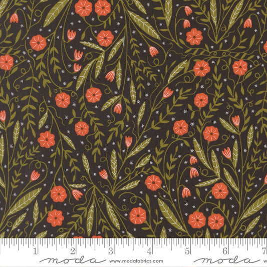 Night Owl – Woodland Floral in Midnight (Half Yard Cut) – by Gingiber with Moda Fabrics