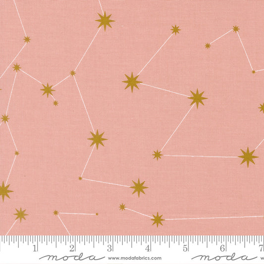Night Owl – Constellations in Petal (Half Yard Cut) – by Gingiber with Moda Fabrics