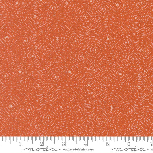 Night Owl – Starry Night in Clay (Half Yard Cut) – by Gingiber with Moda Fabrics