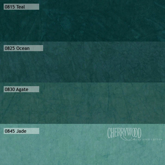 Teal Medley - Fat Quarter Bundle - by Cherrywood Fabrics