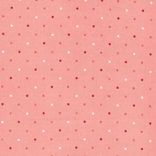 Magic Dot Basics - Pink Lemonade - (Half Yard Cut) by Lella Boutique with Moda Fabrics