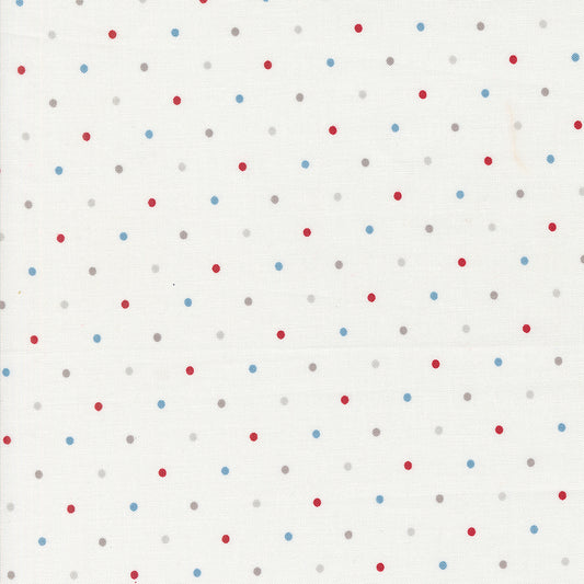 Magic Dot Basics - Americana (Half Yard Cut) - by Lella Boutique with Moda Fabrics