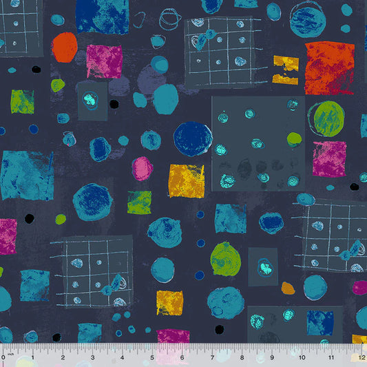 Marble Run - Deep Space - by Marcia Derse with Windham Fabrics