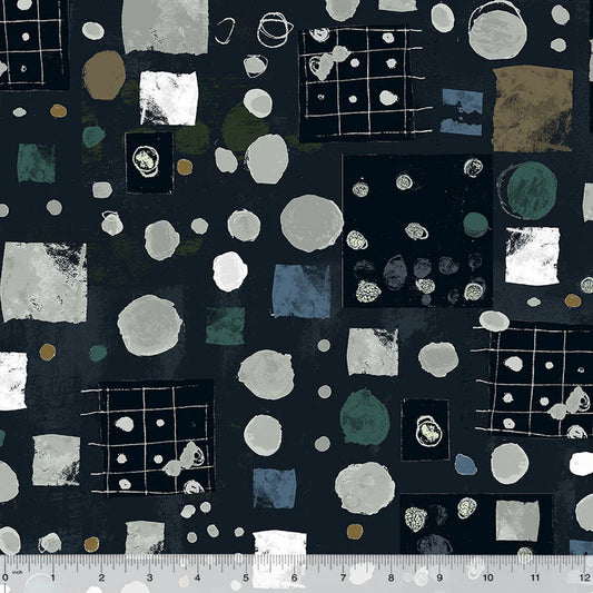 Marble Run - Midnight - by Marcia Derse with Windham Fabrics