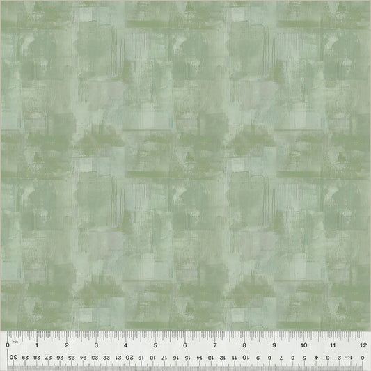 Grounded - Quiet Space, Sage (Half Yard Cut) by Maria Carluccio with Windham Fabrics