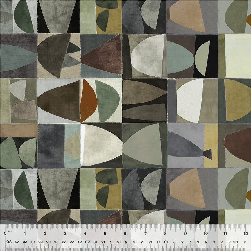 Sketchbook 21 - Petite Palette Stacks - Baked Clay (Half Yard Cut) - by Marcia Derse with Windham Fabrics