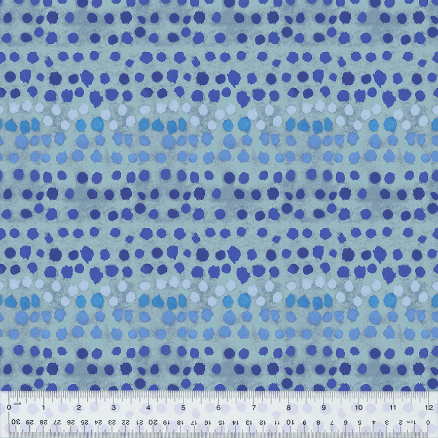 Sketchbook 21 - Paint Pots - Ocean (Half Yard Cut) - by Marcia Derse with Windham Fabrics