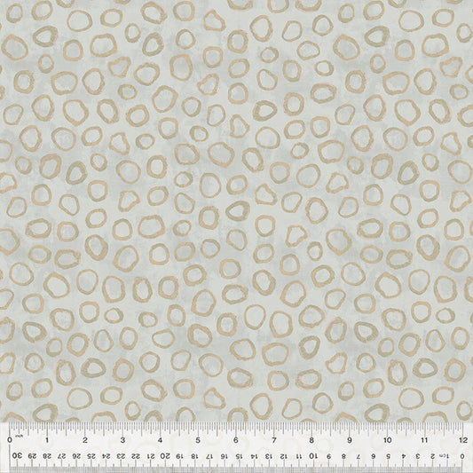 Sketchbook 21 - Gems - Alabaster (Half Yard Cut) - by Marcia Derse with Windham Fabrics