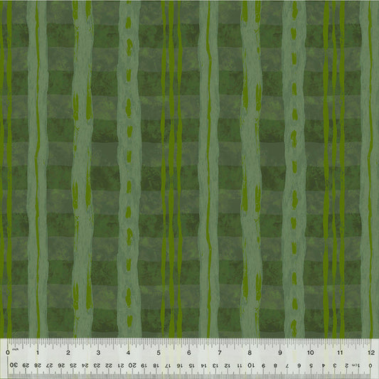 Sketchbook 21 - Ribbons - Grassy (Half Yard Cut) - by Marcia Derse with Windham Fabrics
