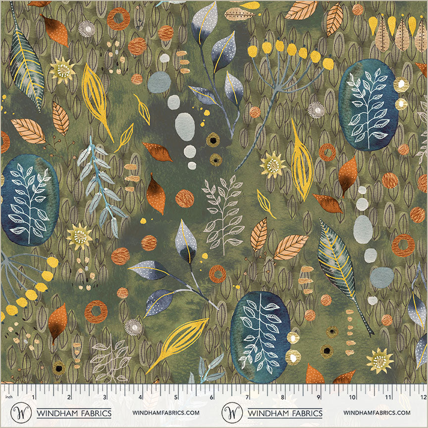 Flora & Form - Labradorite - 54779DM-1 by Essoldo Design for Windham Fabrics