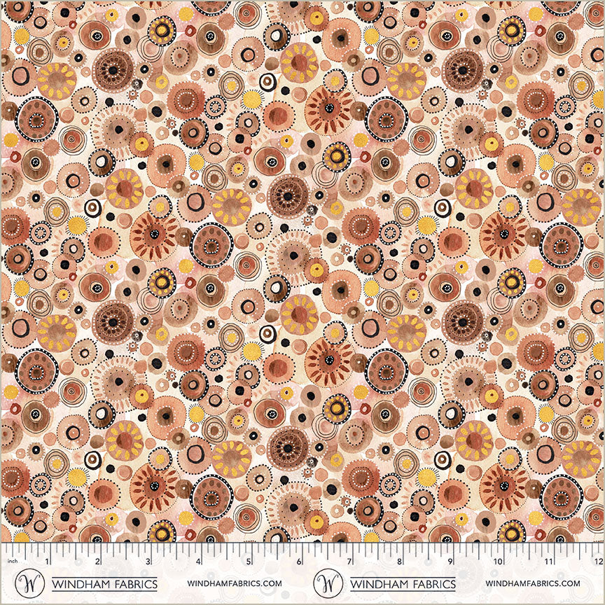 Flora & Form - Fire Opal - 54781DM-2 by Essoldo Design for Windham Fabrics