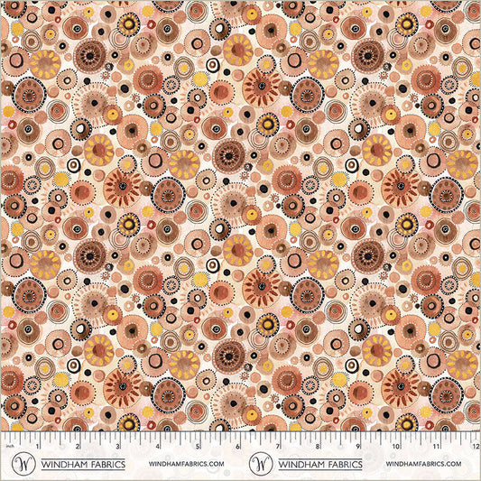 Flora & Form - Fire Opal - 54781DM-2 by Essoldo Design for Windham Fabrics