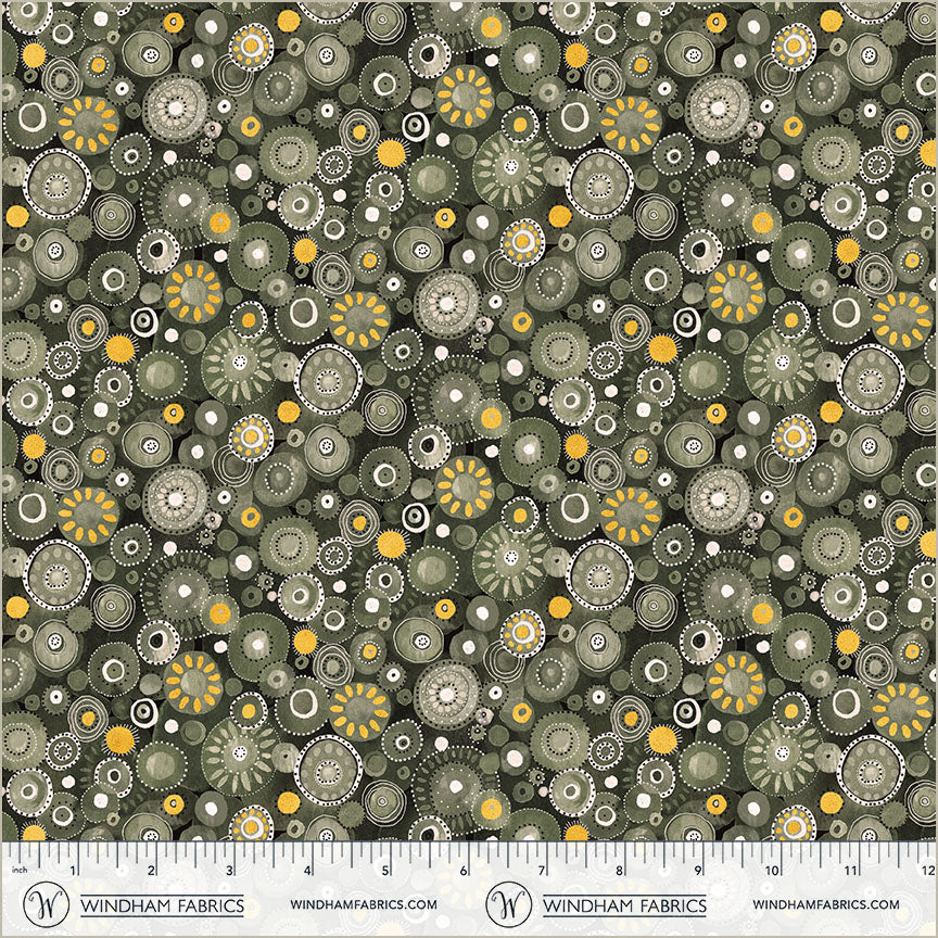 Flora & Form - Phthalo Green - 54781DM-4 by Essoldo Design for Windham Fabrics