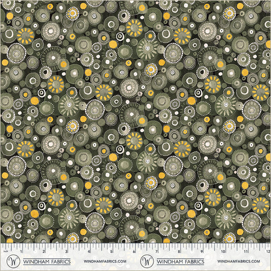Flora & Form - Phthalo Green - 54781DM-4 by Essoldo Design for Windham Fabrics