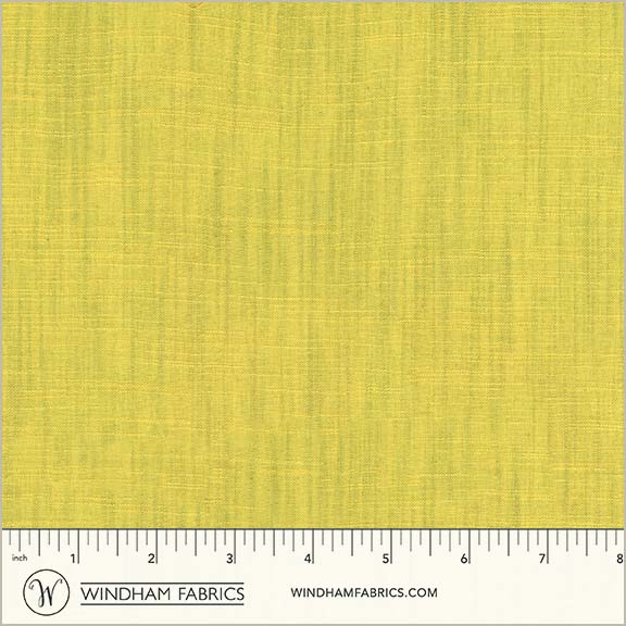 Chartreuse 54870-24 from Handloom by Tara Faughnan for Windham Fabrics, yarn-dyed woven cotton