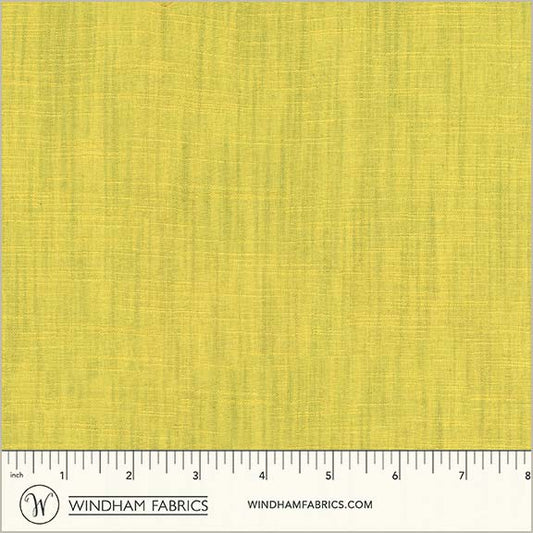 Chartreuse 54870-24 from Handloom by Tara Faughnan for Windham Fabrics, yarn-dyed woven cotton