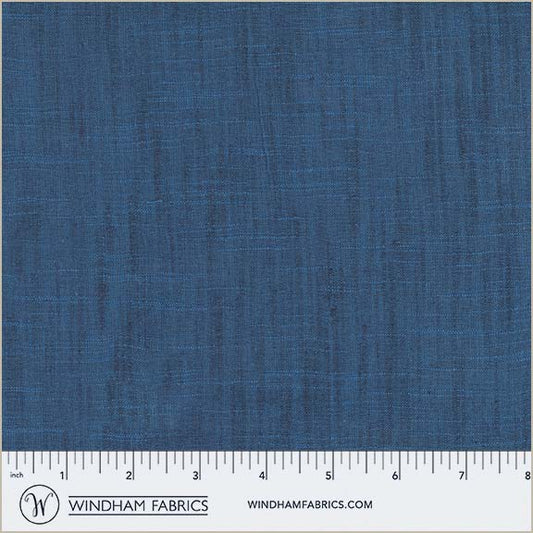 Blue Velvet 54870-35 from Handloom by Tara Faughnan for Windham Fabrics, yarn-dyed woven cotton