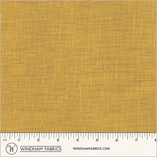 Ochre 54870-50 from Handloom by Tara Faughnan for Windham Fabrics, yarn-dyed woven cotton