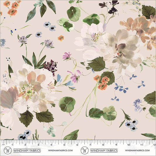 Bloomfield - Peony Garden Shell - by Kelly Ventura with Windham Fabrics