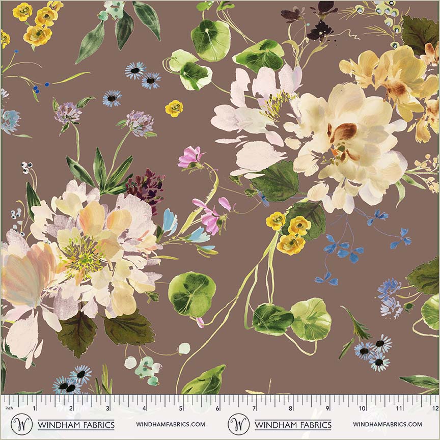 Bloomfield - Peony Garden Orchid - by Kelly Ventura with Windham Fabrics
