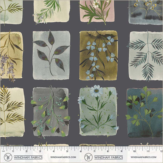 Bloomfield - Tiny Botanicals Indigo - by Kelly Ventura with Windham Fabrics