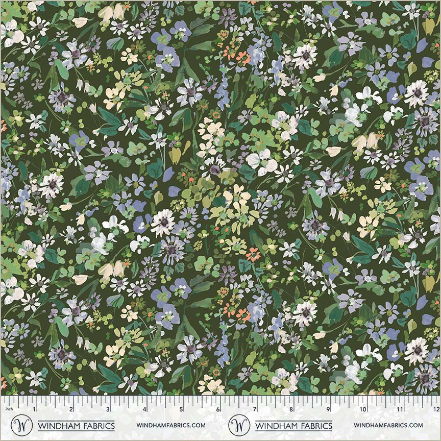 Bloomfield - Perennials Forest - by Kelly Ventura with Windham Fabrics