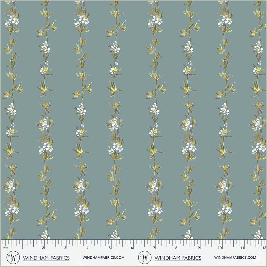 Bloomfield - Climbing Vines Lake - by Kelly Ventura with Windham Fabrics