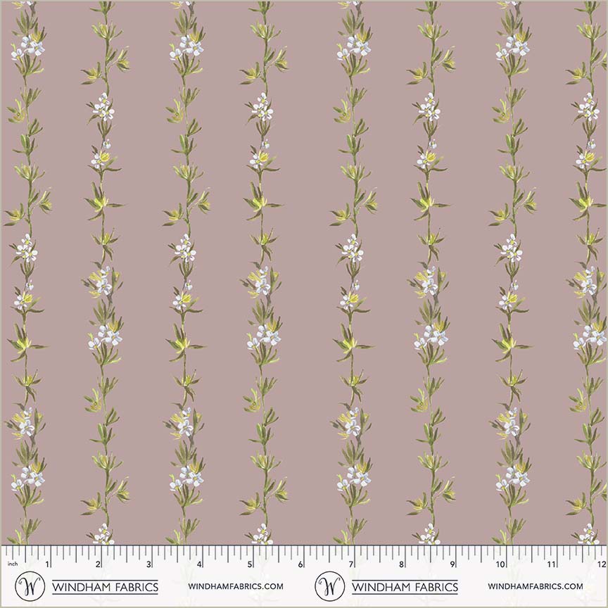 Bloomfield - Climbing Vines Lavender - by Kelly Ventura with Windham Fabrics