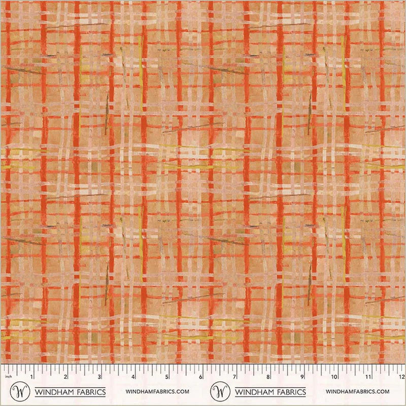 The Plaid One - Porch Screen Plaid in Sweet Melon - by Marcia Derse with Windham Fabrics