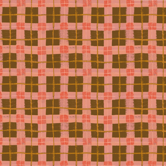 The Plaid One - Dream Linoleum Plaid - by Marcia Derse with Windham Fabrics