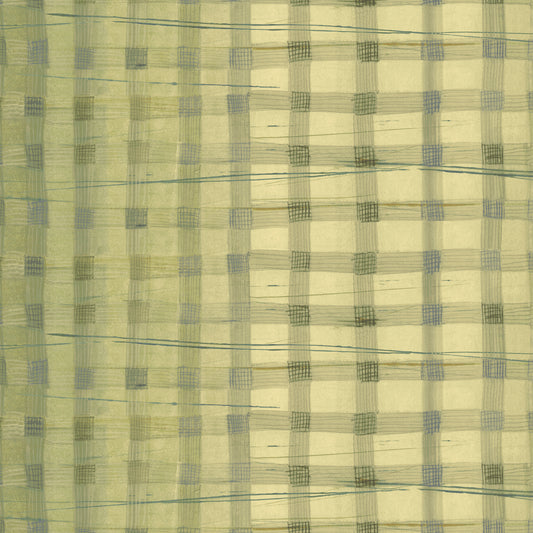 The Plaid One - Wild Asparagus Plaid - by Marcia Derse with Windham Fabrics