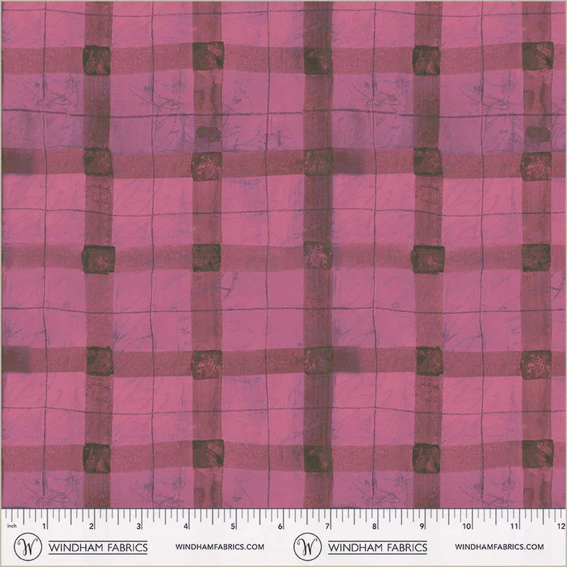 The Plaid One - Beetroot Plaid - by Marcia Derse with Windham Fabrics
