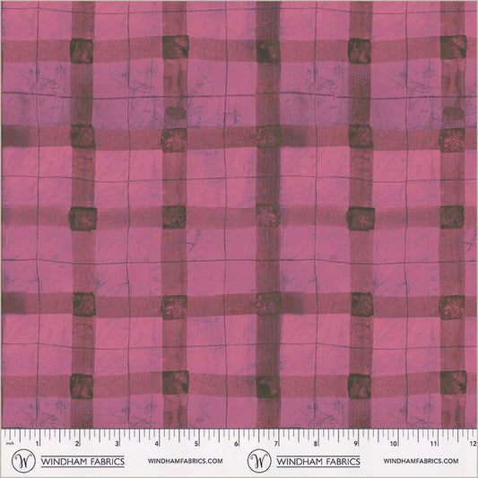 The Plaid One - Beetroot Plaid - by Marcia Derse with Windham Fabrics