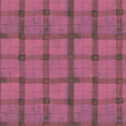 The Plaid One - Beetroot Plaid - by Marcia Derse with Windham Fabrics