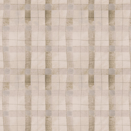 The Plaid One - Oatmeal Plaid - by Marcia Derse with Windham Fabrics