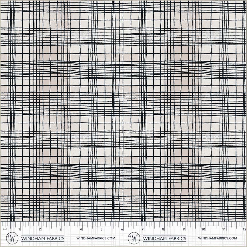 The Plaid One - String Theory Plaid in Cosmic Web - by Marcia Derse with Windham Fabrics