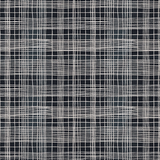 The Flannel One - Space Tunnel String Theory - Flannel - by Marcia Derse with Windham Fabrics