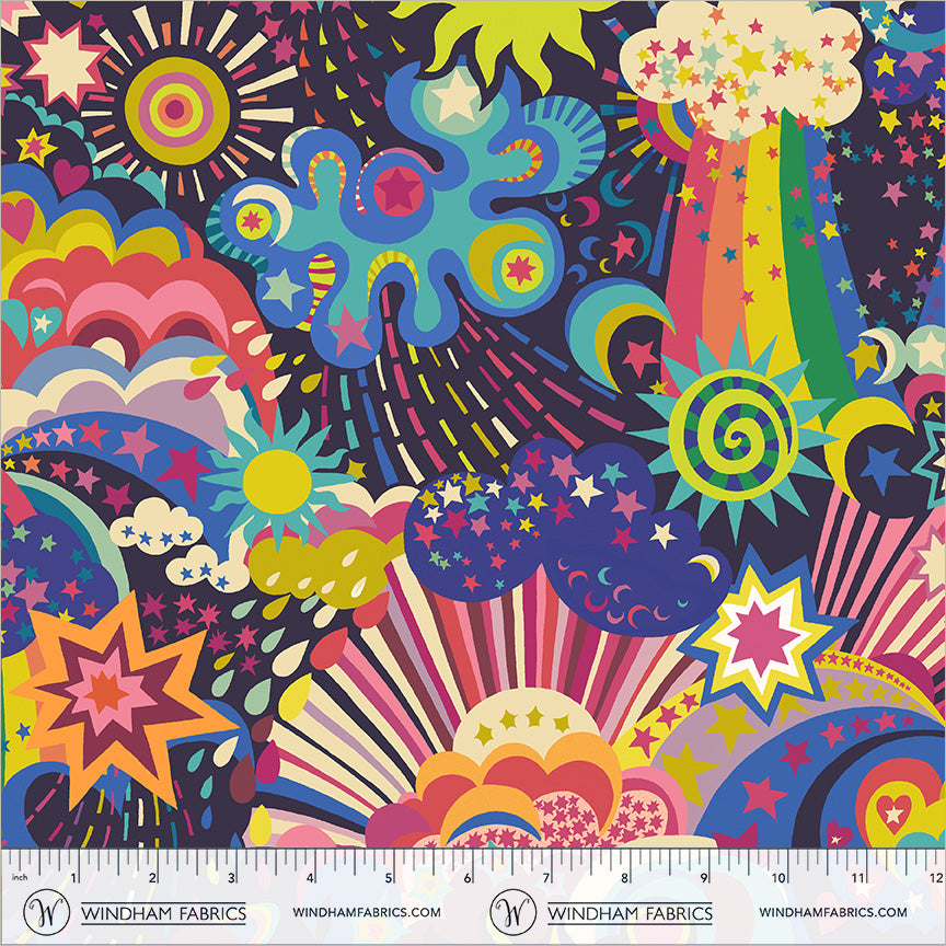 Galaxy in Deep Space from Cosmos by Sally Kelly for Windham Fabrics
